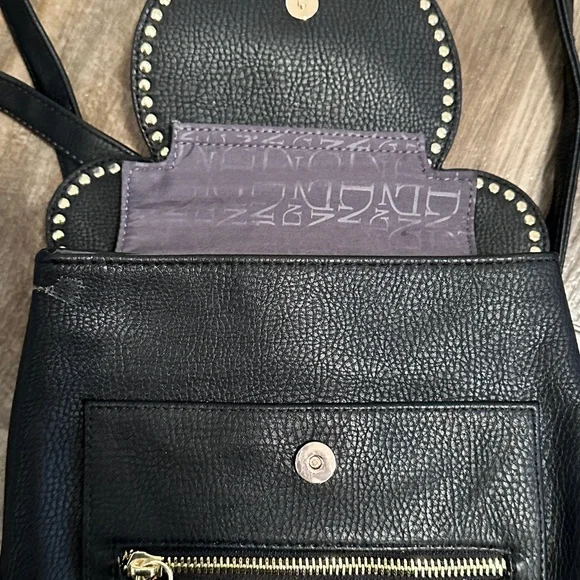 Danielle Nicole “Mickey Gold” Black Backpack with Gold Accents - Picture 4 of 7